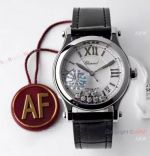 AF Factory 1:1 Best Copy Chopard Happy Sport Watch 36mm Silver Dial